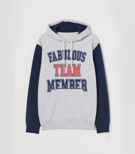 Flock-print Hoodie