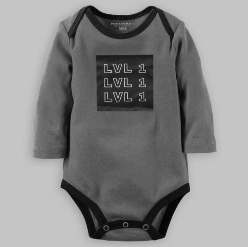 REPUBLICA LVL 1 PRINTED LONG SLEEVE BABY ROMPER