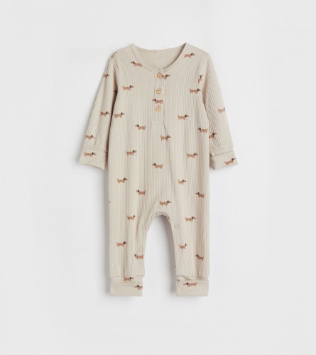 Ribbed Cotton Jumpsuit